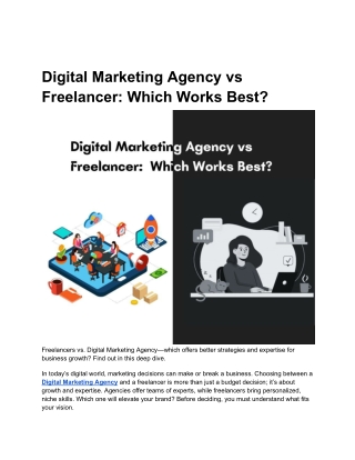 Digital Marketing Agency vs Freelancer_ Which Works Best?