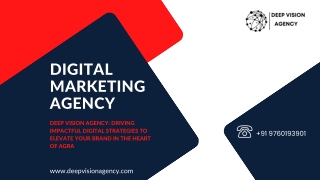 Best Digital Marketing Agency in Agra: Deep Vision Agency