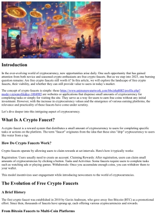 “Are Free Crypto Faucets Still Worth It in 2023?”