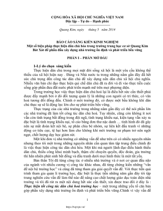 Biện pháp thực hiện dân chủ hóa phấn đấu xây dựng nhà trường ổn định, bền vững