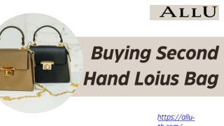 รับซื้อกระเป๋าหลุยส์มือสอง | ALLU Thailand
