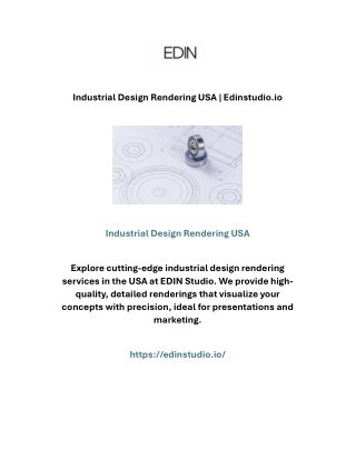 Industrial Design Rendering USA | Edinstudio.io
