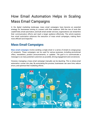 How Email Automation Helps in Scaling Mass Email Campaigns