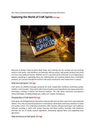 Bishop's Wine and Spirits: Your Gateway to Exceptional Tastes Description