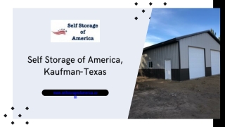 Self Storage of America, Kaufman-Texas - www.selfstorageofamerica.com