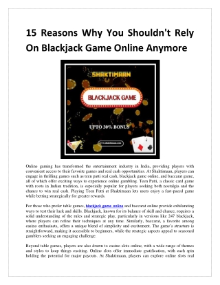 7 Mind Numbing Facts About Blackjack Game Online