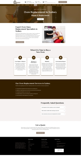 Oven Glass Replacement Sydney