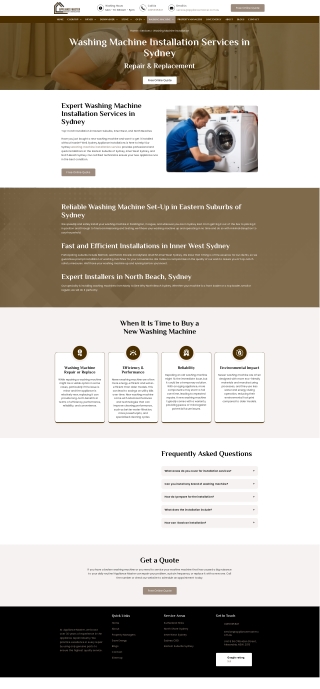 Washing Machine Installation Sydney