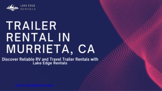 Trailer Rental in Murrieta, CA
