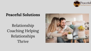 Get the Best Online Relationship Coaching Sessions at Peaceful Solutions