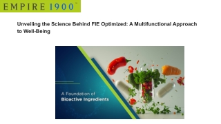 Unveiling the Science Behind FIE Optimized_ A Multifunctional Approach to Well-Being (1)