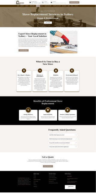 Stove Replacement Services in Sydney