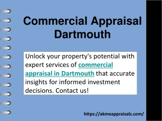 Commercial Appraisal Dartmouth