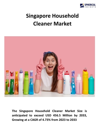 Singapore Household Cleaner Market