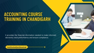 accounting course training in chandigarh