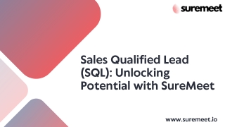 Sales Qualified Lead (SQL) | SureMeet