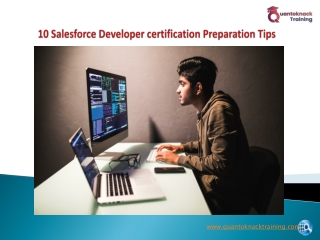10 Salesforce Developer certification Preparation Tips