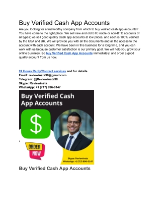 Buy Verified Cash App Accounts