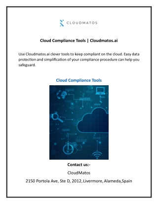 Cloud Compliance Tools Cloudmatos