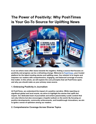Stay Ahead with PoshTimes Views Boosting for Trending News