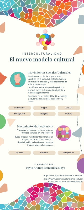 Infografía Interculturalidad Multicolor
