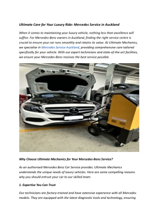 _Ultimate Care for Your Luxury Ride_ Mercedes Service in Auckland