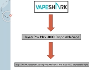 Hayati Pro Max 4000 Disposable Vape (vape shark)