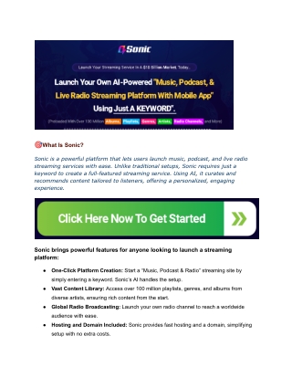 Sonic-Video Content Tools | Transform Your Passion for Music into Daily Income