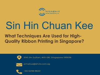 High-Quality Ribbon Printing Techniques in Singapore