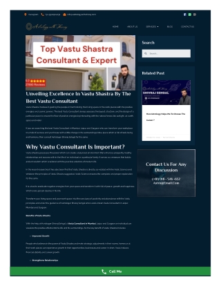 Unveiling Excellence in Vastu Shastra by the Best Vastu Consultant