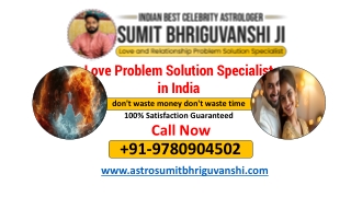 Top Love Problem Solution in India - Sumit Bhriguvanshi