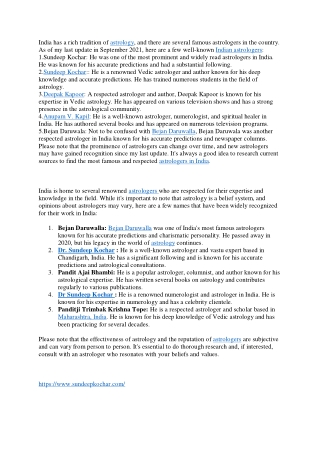 top astrologer in world