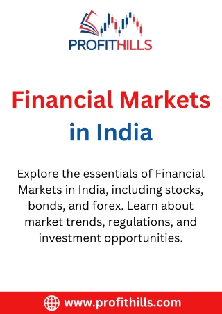 Financial Markets in India