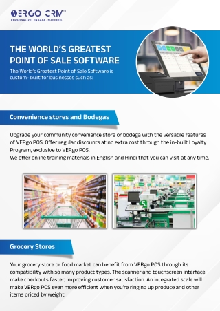 Enhance Your Business with VERgo POS – The Ultimate Indian GST-Based POS Solutio