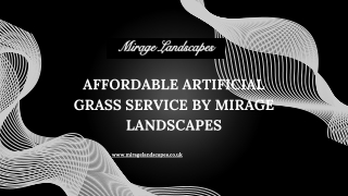 Affordable Artificial Grass Service by Mirage Landscapes