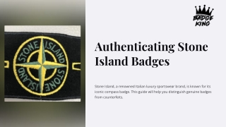 Authenticating Stone Island Badges: A Guide to Spotting Fakes