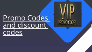 We are Promo Codes – You are VIP!