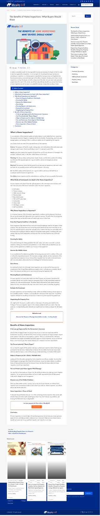 Essential Benefits of Home Inspections for Buyers