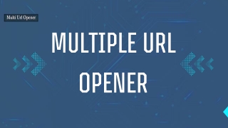 Multiple Url Opener