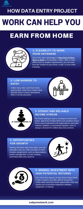 How Data Entry Project Work Can Help You Earn from Home