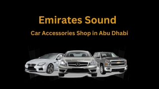 Emirates Sound-Car Steering Cover In Abu Dhabi
