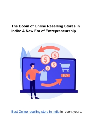 UntitledThe Boom of Online Reselling Stores in India: A New Era of  document (3)