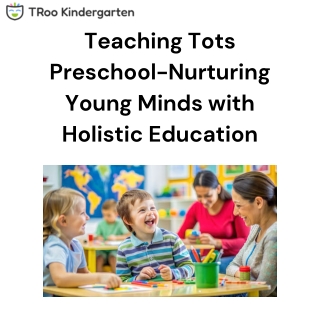 Preschool in San Francisco CA- Teaching Tots Preschool