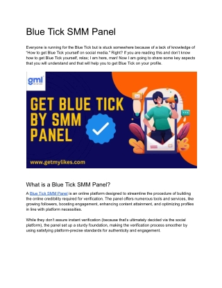 Blue Tick SMM Panel