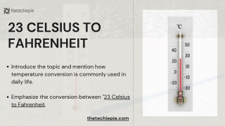 23 Celsius to Fahrenheit