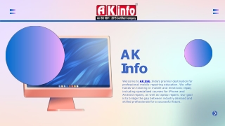 AK Info - Mobile Training Institute In Patna