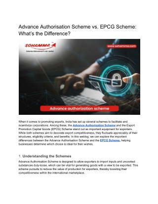 Advance Authorisation Scheme vs. EPCG Scheme_ What’s the Difference