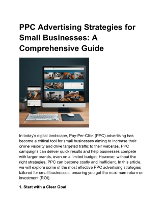 PPC Advertising Strategies for Small Businesses: A Comprehensive Guide