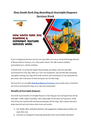 How South Park Dog Boarding & Overnight Staycare Services Work.pdf