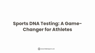 Sports DNA Testing A Game-Changer for Athletes